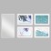 Photo frame in 4 photos 10x15 cm+mirror "Reflection" White set 5 pcs 31x41 cm