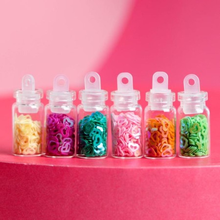 Set of sequins for Damn Bright nail decor, 12 colors-1
