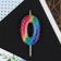 Candle for the cake, number “0”, multi -colored, 5.5 x 8 cm.