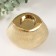 Ceramics candlestick per 1 candle "Gloria" d = 4 cm gold 12.5x8x12 cm