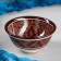 PIALA RISTAN CIRAMICA "Patterns", 11.5 cm, large, brown