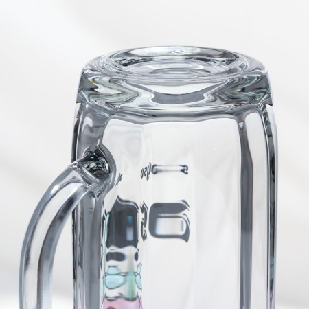 Glass mug for beer "Hamburg. RAZ Frome ASHES, 330 ml, MIX drawing-3