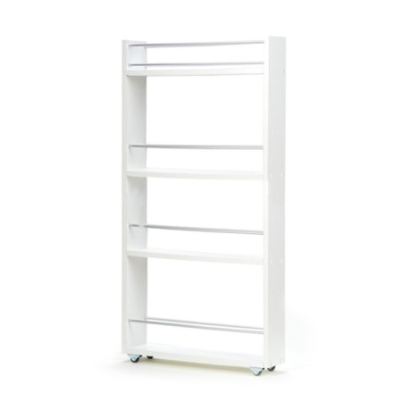 A sliding floor, for the kitchen and bathroom 94x52x16 cm, 4-storey, white color-1
