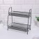 Organizer for storing cosmetics/accessories, two -level, 35 × 17 × 8 cm, black color