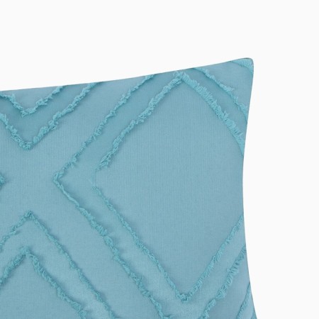 Decorative pillowcase "Ethel" rhombus 42x42 cm, turquoise-2