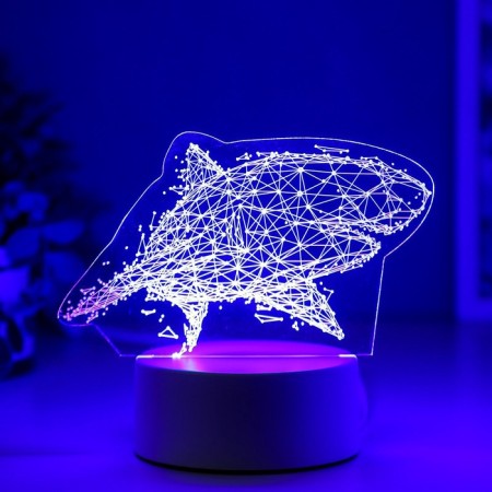 Lamp "Big Shark" Led RGB from the network 9.5x16x14 cm Risalux-5