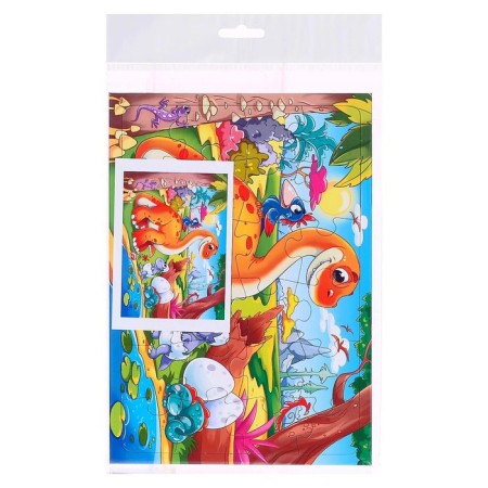 Puzzle-frame "Dinosaurs No. 7", 24 elements-1