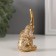 Souvenir Polystone "Elephant. Indian patterns" gold 3.3x3.5x7.5 cm