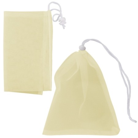 A bag made of polyester, 30 × 25 cm, 3 kg, with ties, yellow-1
