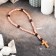 Wooden rosary, with a cross, 27 cm, mix