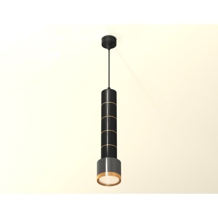 Suspended Ambrella Light, XP8115010, GX53 LED 12 W, Black Chrome Color, Yellow Gold-1