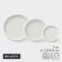 Magistro OliveQueen plates, 3 pcs: D = 14/13 cm, porcelain, white