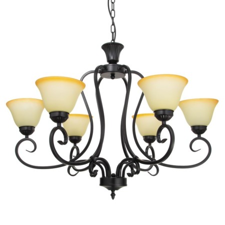 Chandelier 2711/6 E27 40W Black 75x75x51-81 cm Bayerlux-1
