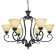 Chandelier 2711/6 E27 40W Black 75x75x51-81 cm Bayerlux