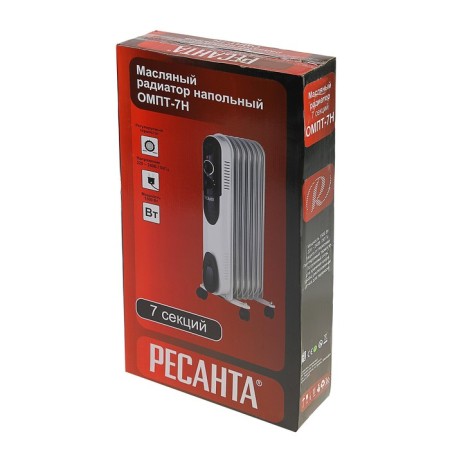 Resanta heater OMPT-7N, Maslyany, 1,500 watts, 7 sections, 15 m², white-4