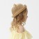 Hat for Minaku girl with ears, beige color, rr 48