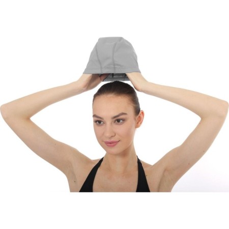 Bradex swimming cap, textile covered with PU, gray-4