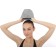 Bradex swimming cap, textile covered with PU, gray