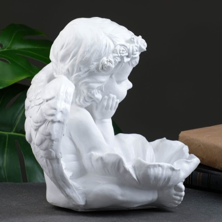 Figure - Climb "Angel with a jug" 23x23x27cm white-3