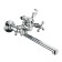 Bath mixer "RMS" SL65-140, pour 300 mm, shower set, zinc, chrome