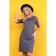 Folloer dress, size 46, gray color