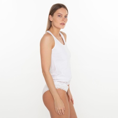 T -shirt female, white color, size 48-2