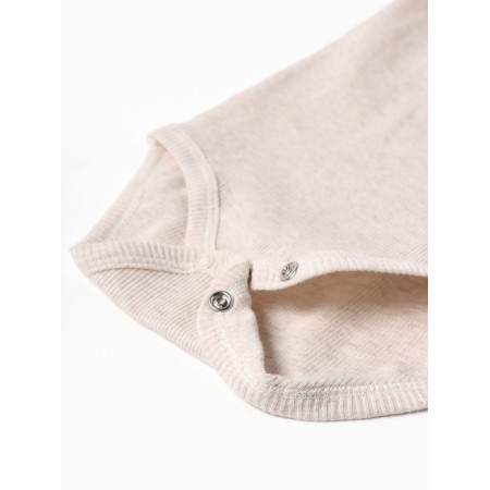 Body crumb I am melange without sleeves, height 74-80, beige-3
