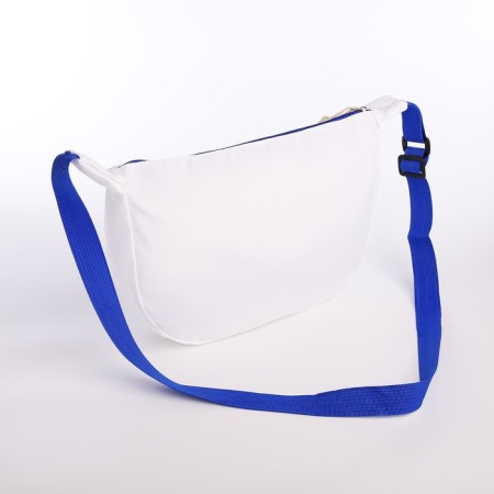 Youth bag with a zipper, white color-3