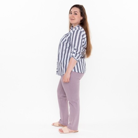 Women's pants homemade, lilac color, size 62-1