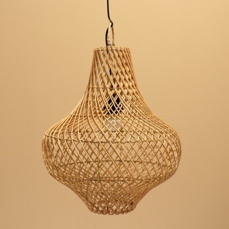 Lamp ceiling from Rotan "Willie" 1x120W, E27, 40x40x50 cm-2