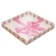 Cookie box, confectionery packaging with PVC lid, “sweets as a gift”, 21 x 21 x 3 cm