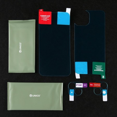 Krutoff protective glass set for the iPhone 14 Plus, the front and rear parts + camera-1