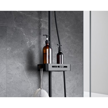 Lemark Tropic LM7002BL bath mixer, single -leaf, tropical shower, black-2