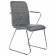 Brabix Visit CF-101, chrome, eco-leather, dark gray (S-0422)