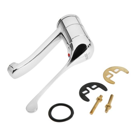 Kitchen mixer Zein ZC2037, elbow, cartridge 35 mm, spout 15 cm, without eyeliner, chrome-6
