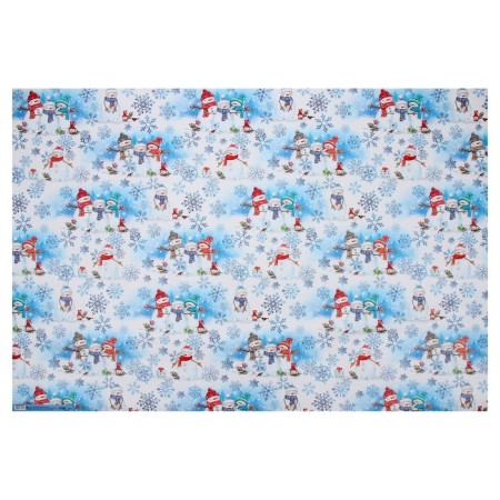Paper Glossy “Snowmen”, 70 x 100 cm, New Year-2
