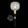 Wall lamp EVOLUCE. Sle1137-401-01. ELITIS. 1x60 W, E14, 14x38 cm, black color, golden