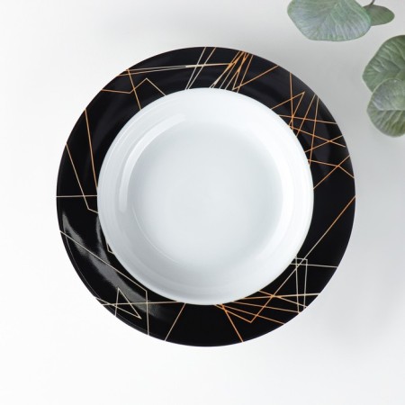 Board Ceramic Deep Dolyana "Cassiopeia", 300 ml, D = 21 cm-1