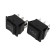 Klavim Switch 250V 15A (6C) (ON) -Off- (ON) Black with a neutral b/fix (RWB-508, SC-767)
