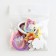 Hair gum, mix, anime, d = 4 cm