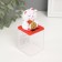 Plastic Plastic "White Mani-Neko with a fan and coin" 5x5x5 cm