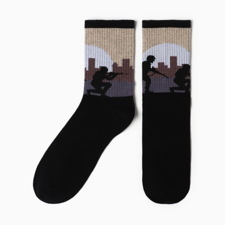Male "soldiers" rr 41-44 (27-29 cm), khaki, 80% hl., 15% p/a, 5% email.