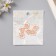 Decor for creativity metal, enamel "cat foot" white-pink 1.7x1.5 cm