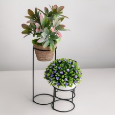 Flower stand “Cascade”, D = 8.3cm., 18 × 17 × 22 cm, black color