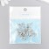 Decor for creativity Metal "Tyrannosavr" silver 2x1.1 cm
