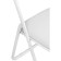Fold 1 Metal Carcass chair, metal/eco -leather, white/white 43x40x77 cm