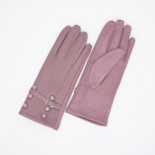 Gloves are female, dimensionless, without insulation, the color of the powder