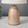 Table lamp "Diana" E14 40W white with a golden patina 22x22x35 cm