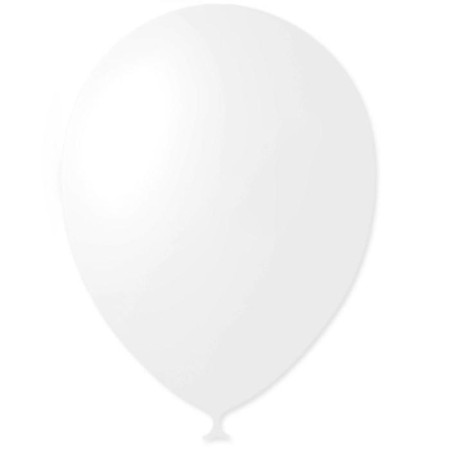 Latex ball 9 ", decorator, set 100 pcs., White color