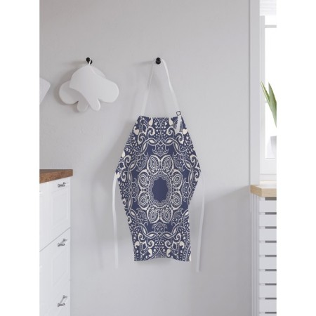 Apron kitchen with a photo print "Flower sigh", adjustable, size OS-1